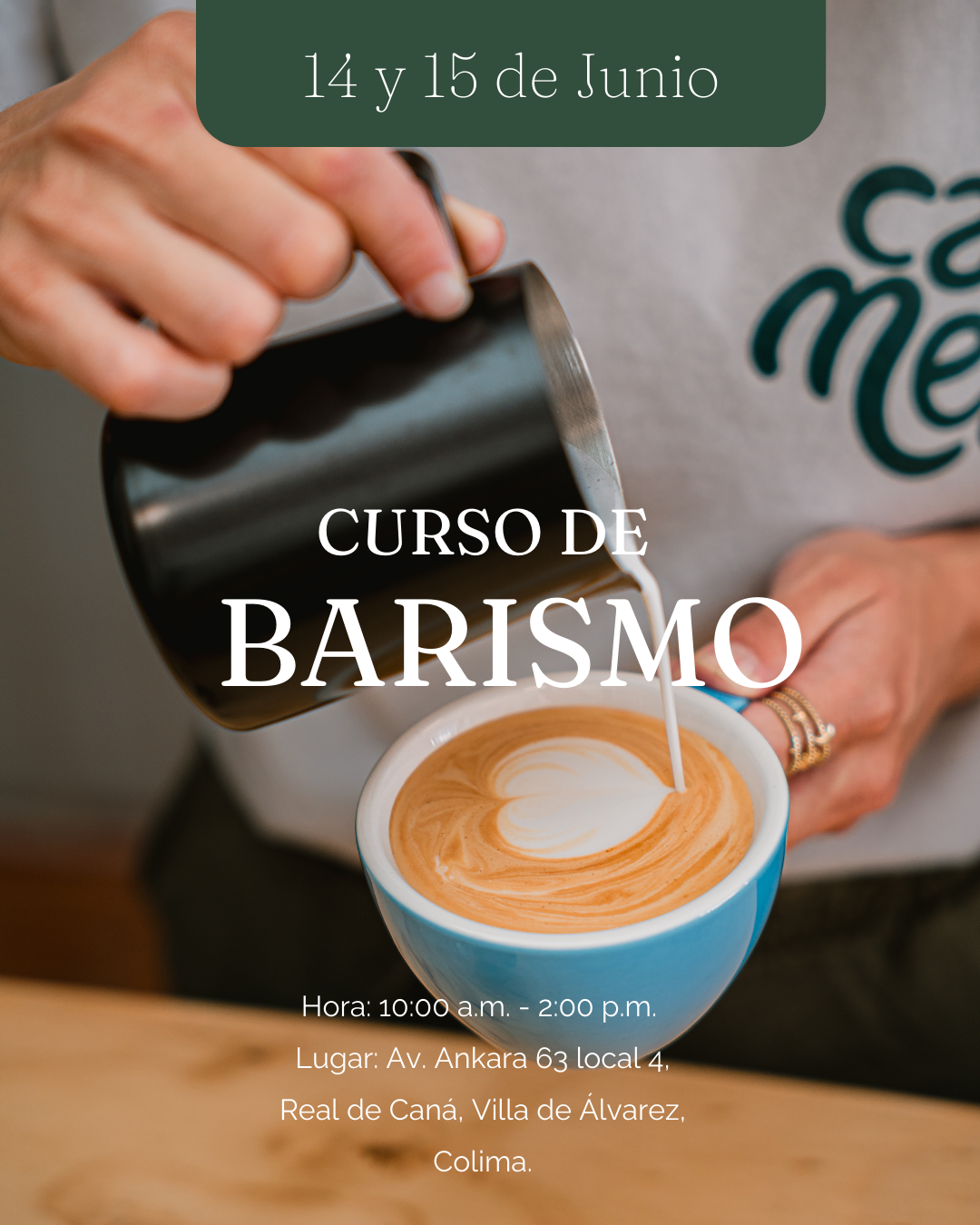 Curso de barismo 14 y 15 de junio