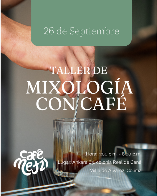 Taller de mixología con café 26 de septiembre